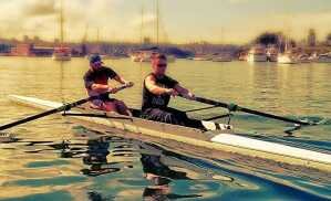 PR3 Para-Rowers Kevin and Jeremy training in a borrowed pair