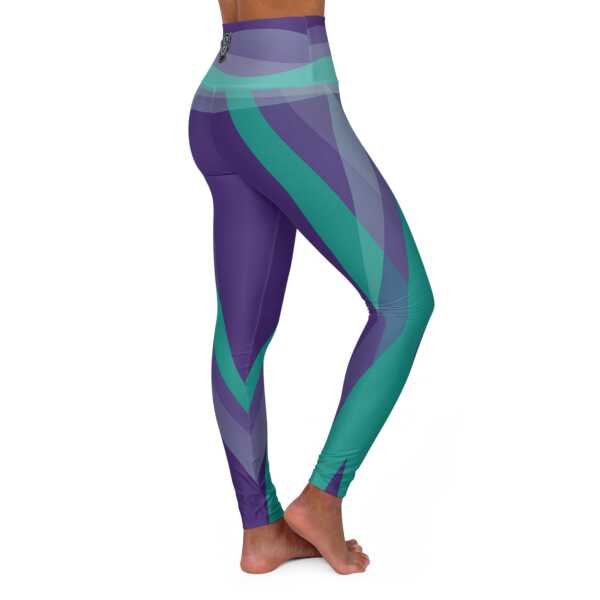 High Waisted Yoga Leggings (AOP) - Image 2