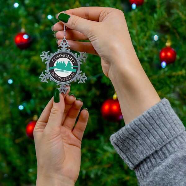 Pewter Snowflake Ornament - Image 3