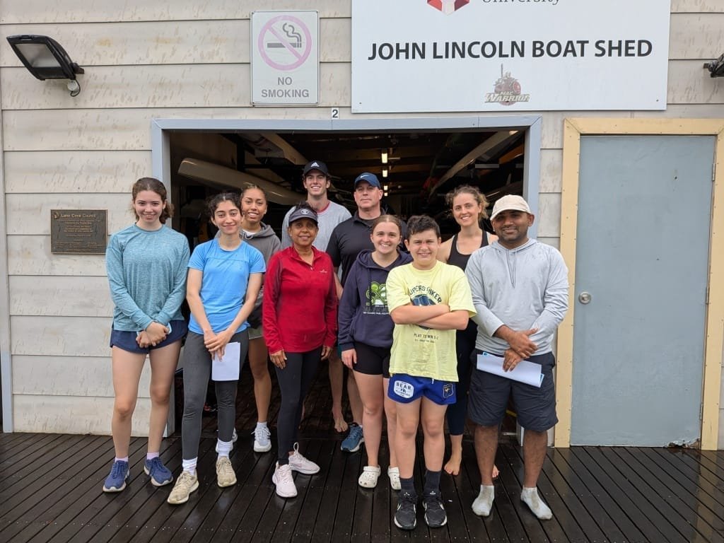 Members of the Learn to Row Group on the final weekend